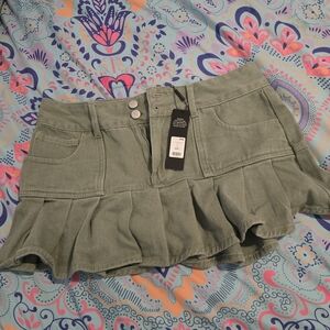 Fashion Nova Olive Mini Skirt
